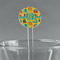 Cute Elephants Clear Plastic 7" Stir Stick - Round - Main