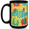 Cute Elephants Coffee Mug - 15 oz - Black Full