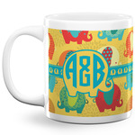 Cute Elephants 20 Oz Coffee Mug - White (Personalized)