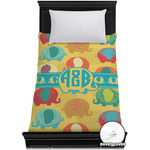 Cute Elephants Duvet Cover - Twin XL (Personalized)