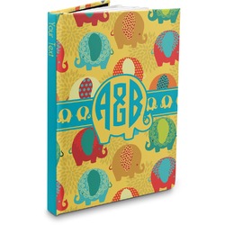 Cute Elephants Hardbound Journal - 7.25" x 10" (Personalized)