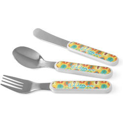 Cute Elephants Kid's Flatware (Personalized)