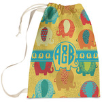 Cute Elephants Laundry Bag - Large (Personalized)