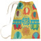 Cute Elephants Large Laundry Bag - Front View