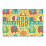 Cute Elephants Large Rectangle Car Magnet (Personalized)