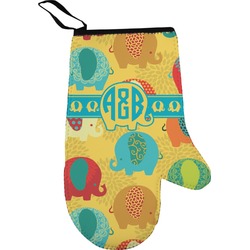 Cute Elephants Oven Mitt (Personalized)