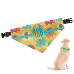 Cute Elephants Dog Bandana - Small (Personalized)