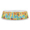 Cute Elephants Plastic Pet Bowls - Large - FRONT