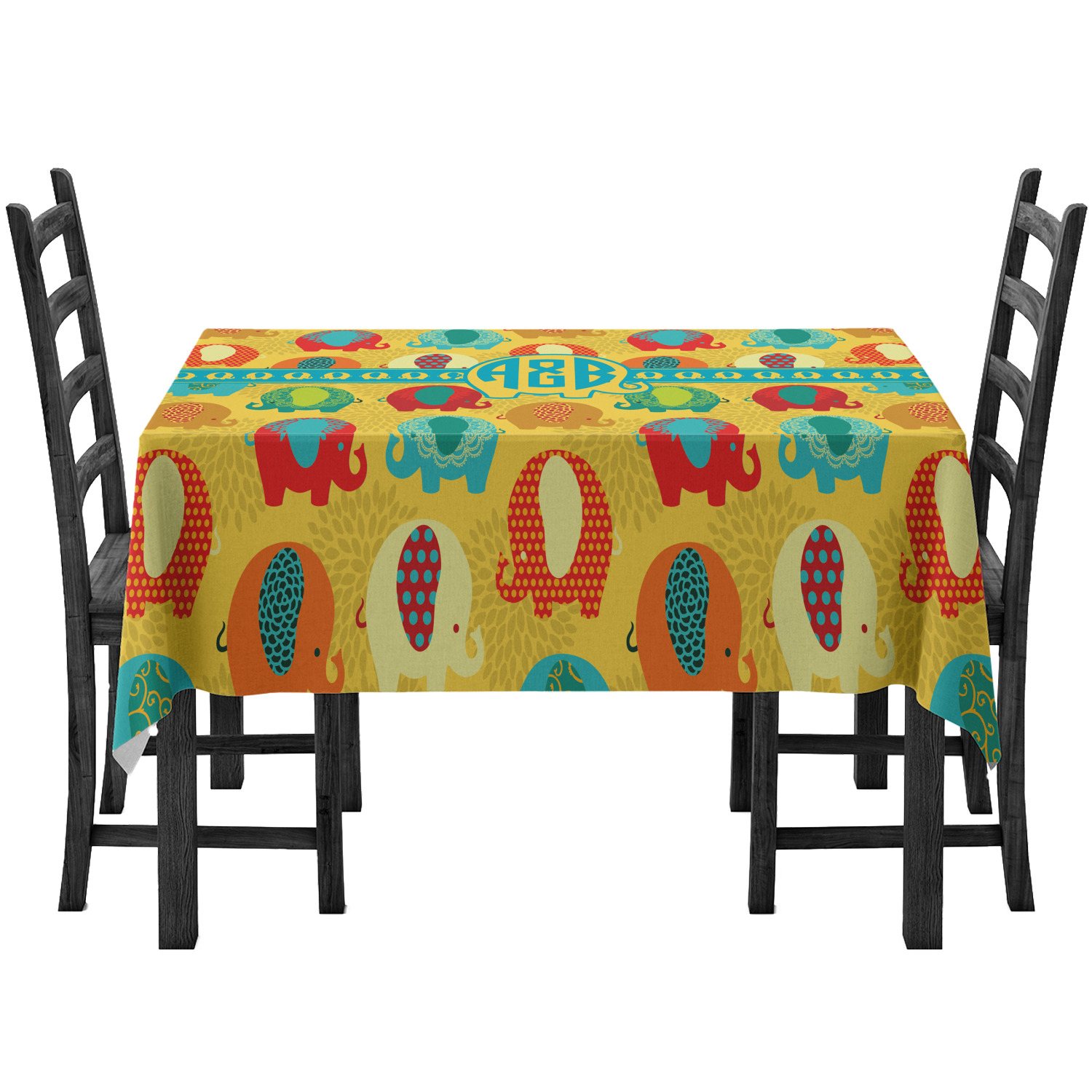 Elephant tablecloth Rectangular newest cotton printed tablecloth