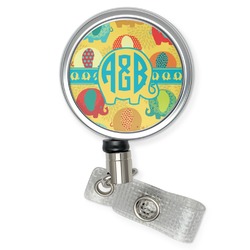 Cute Elephants Retractable Badge Reel (Personalized)