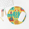 Cute Elephants Round Mousepad - LIFESTYLE 2