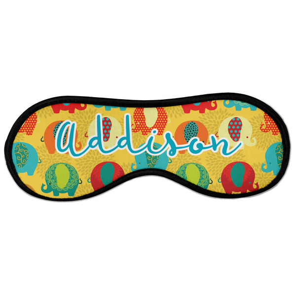 Custom Cute Elephants Sleeping Eye Masks - Large (Personalized)