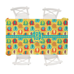 Cute Elephants Tablecloth - 58"x102" (Personalized)