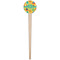 Cute Elephants Wooden 4" Food Pick - Round - Single Pick