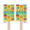 Cute Elephants Wooden 6.25" Stir Stick - Rectangular - Double Sided - Front & Back