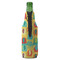 Cute Elephants Zipper Bottle Cooler - BACK (bottle)