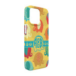 Cute Elephants iPhone Case - Plastic - iPhone 13 (Personalized)