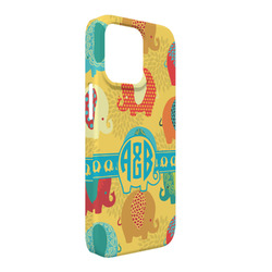 Cute Elephants iPhone Case - Plastic - iPhone 13 Pro Max (Personalized)