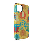 Cute Elephants iPhone Case - Rubber Lined - iPhone 14 (Personalized)