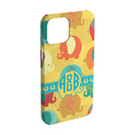 Cute Elephants iPhone Case - Plastic - iPhone 15 Pro (Personalized)