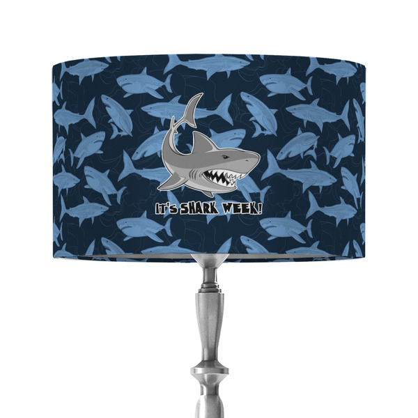 Custom Sharks 12" Drum Lamp Shade - Fabric (Personalized)