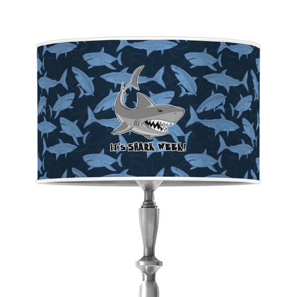 Custom Sharks 12" Drum Lamp Shade - Poly-film (Personalized)