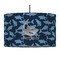 Sharks 12" Drum Lampshade - PENDANT (Fabric)