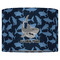 Sharks 16" Drum Lampshade - FRONT (Fabric)