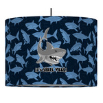 Sharks 16" Drum Pendant Lamp - Fabric (Personalized)