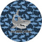 Sharks 2" Multipurpose Round Labels - Single Sticker