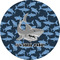 Sharks 3" Multipurpose Round Labels - Single Sticker