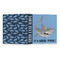 Sharks 3 Ring Binders - Full Wrap - 1" - OPEN OUTSIDE