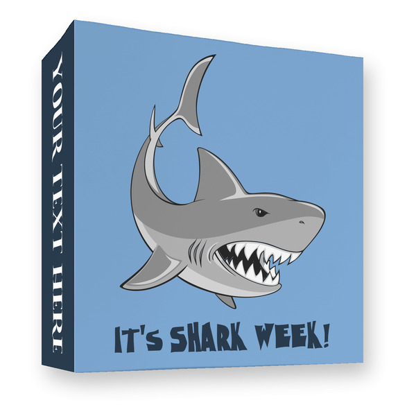 Custom Sharks 3 Ring Binder - Full Wrap - 3" (Personalized)