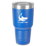 Sharks 30 oz Stainless Steel Tumbler - Royal Blue - Single-Sided (Personalized)