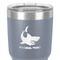 Sharks 30 oz Stainless Steel Ringneck Tumbler - Grey - Close Up