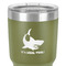 Sharks 30 oz Stainless Steel Ringneck Tumbler - Olive - Close Up