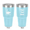 Sharks 30 oz Stainless Steel Ringneck Tumbler - Teal - Double Sided - Front & Back