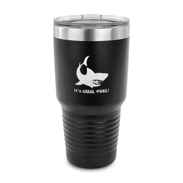 Custom Sharks 30 oz Stainless Steel Tumbler (Personalized)