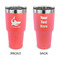 Sharks 30 oz Stainless Steel Ringneck Tumblers - Coral - Double Sided - APPROVAL