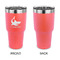 Sharks 30 oz Stainless Steel Ringneck Tumblers - Coral - Single Sided - APPROVAL