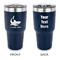 Sharks 30 oz Stainless Steel Ringneck Tumblers - Navy - Double Sided - APPROVAL