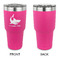 Sharks 30 oz Stainless Steel Ringneck Tumblers - Pink - Single Sided - APPROVAL