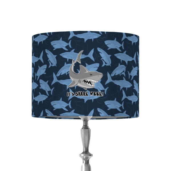 Custom Sharks 8" Drum Lamp Shade - Fabric (Personalized)