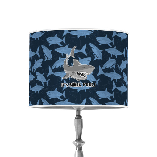 Custom Sharks 8" Drum Lamp Shade - Poly-film (Personalized)