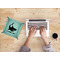 Sharks 9" x 9" Teal Leatherette Snap Up Tray - LIFESTYLE