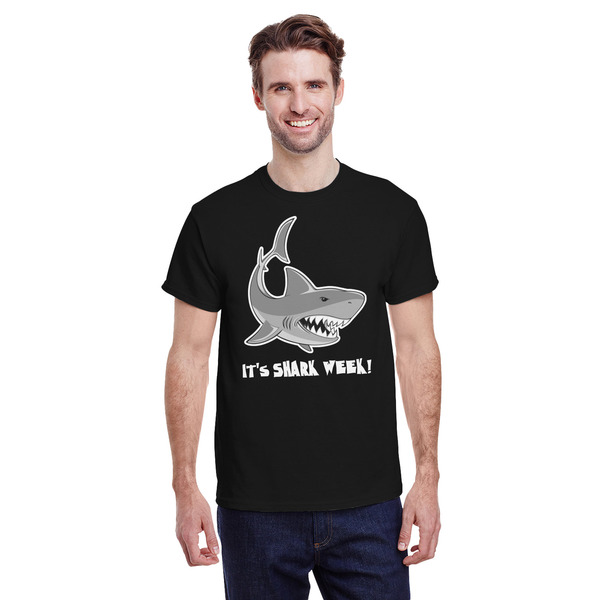 Custom Sharks T-Shirt - Black - Small (Personalized)