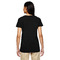 Sharks Black V-Neck T-Shirt on Model - Back