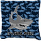 Sharks Burlap Pillow (Personalized)