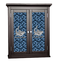 Sharks Cabinet Decal - Custom Size w/ Name or Text
