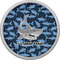 Sharks Cabinet Knob - Nickel - Front